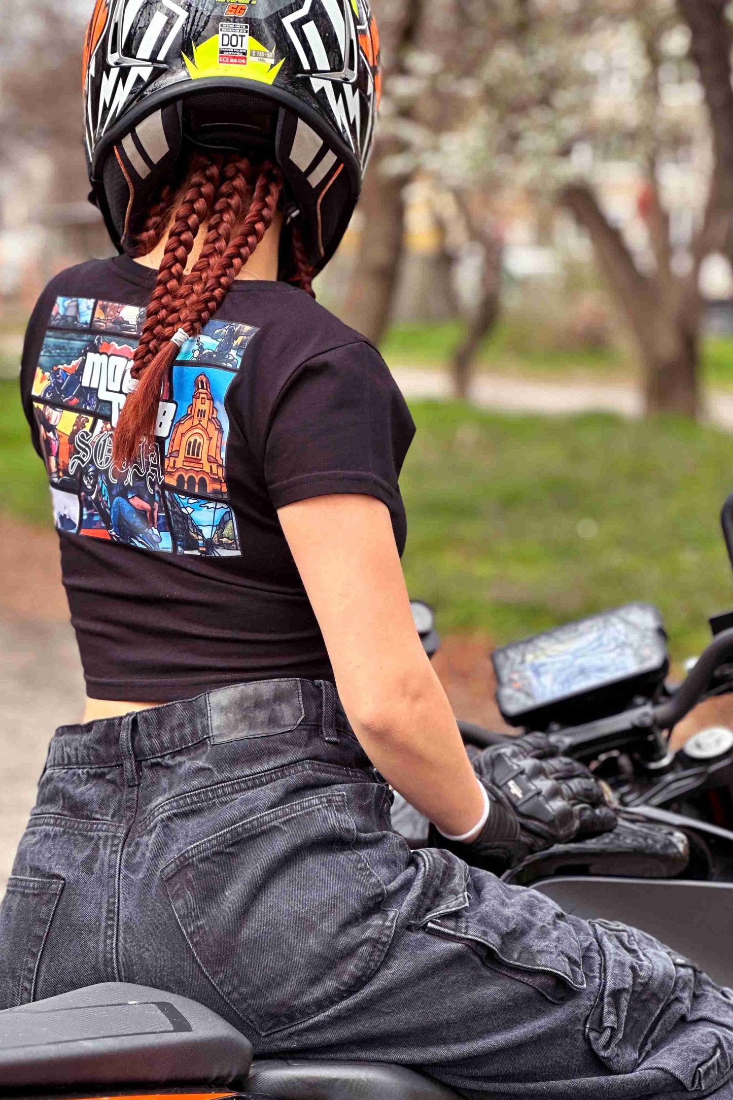 MOTO Женски Кроп Топ
