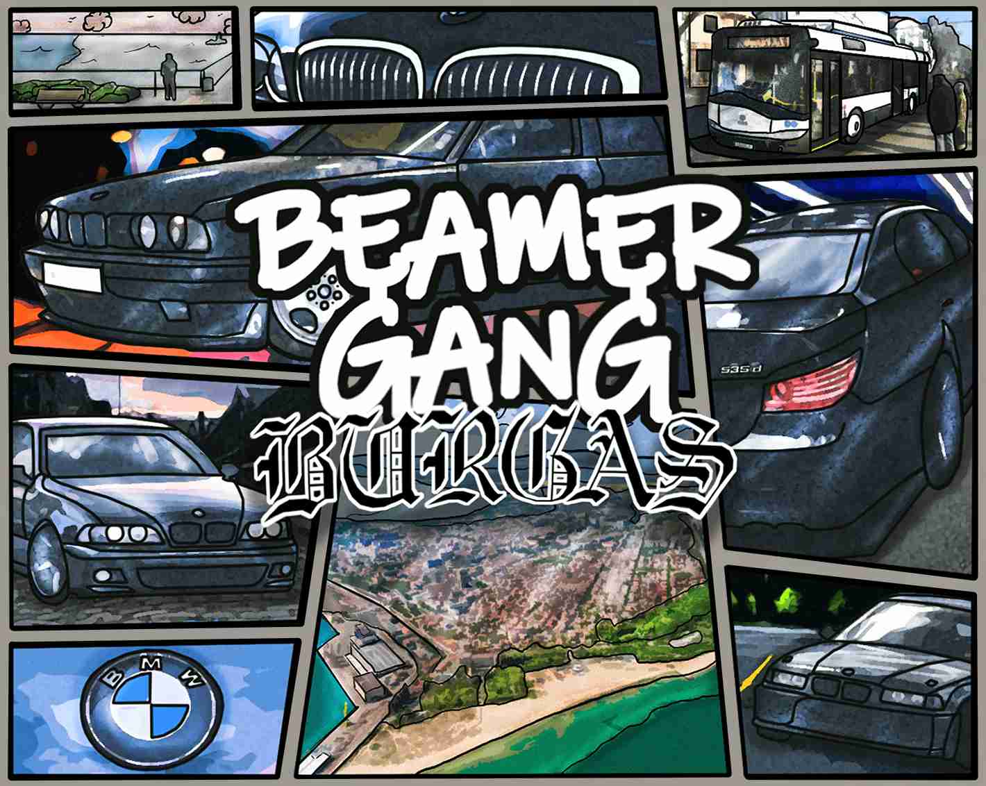 Beamer Gang Oversize Худи