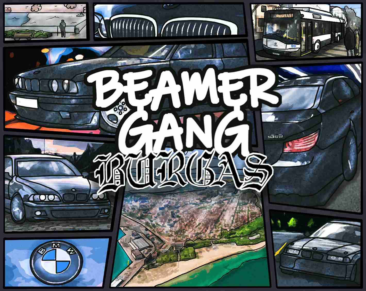 Beamer Gang Oversize Худи