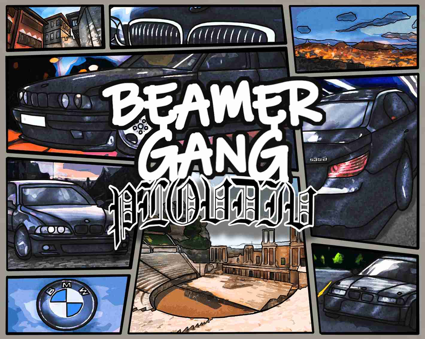 Beamer Gang Oversize Худи