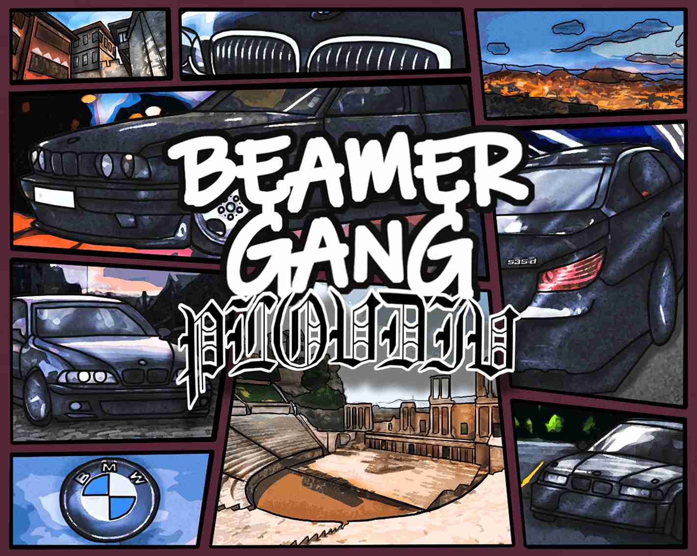 Beamer Gang Oversize Худи
