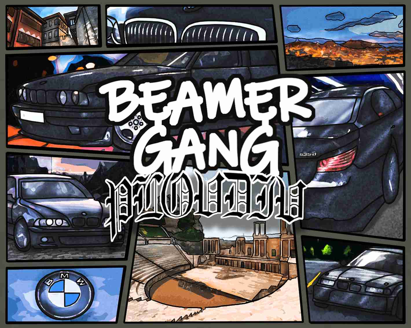Beamer Gang Oversize Худи