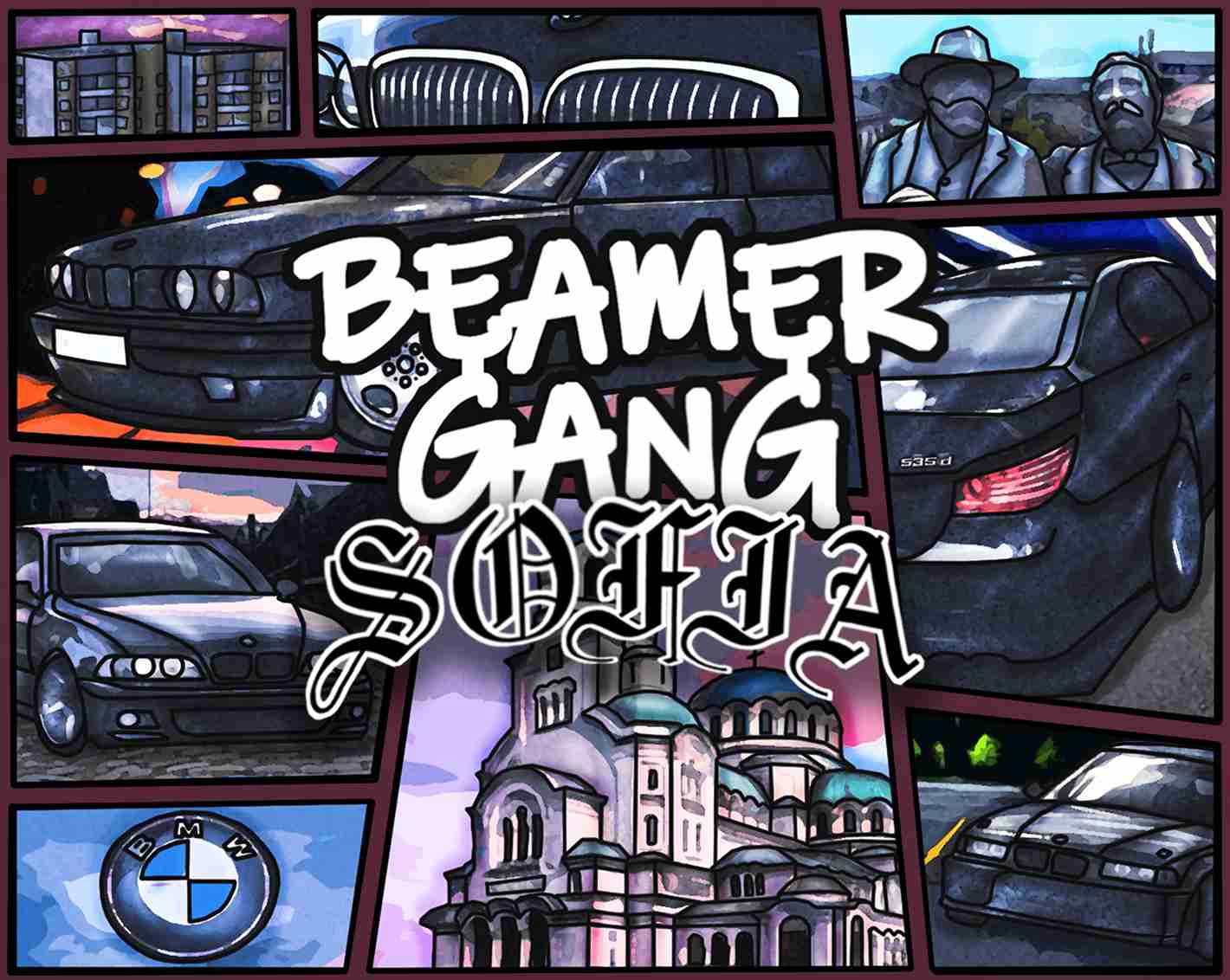 Beamer Gang Oversize Худи