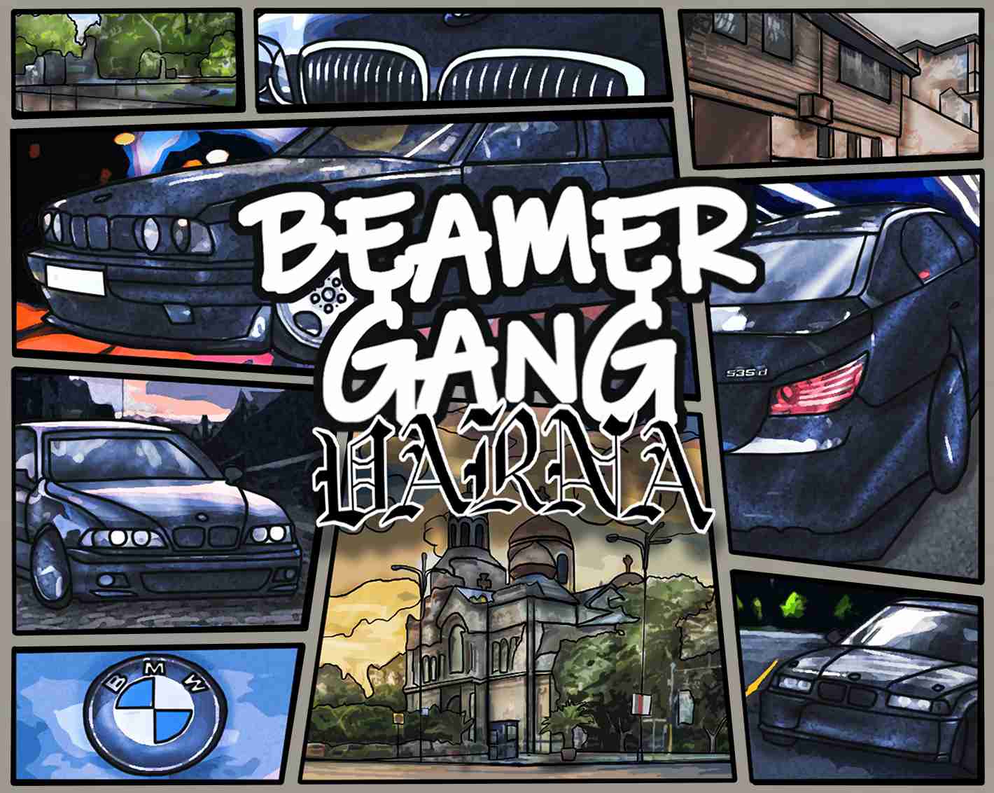 Beamer Gang Oversize Худи