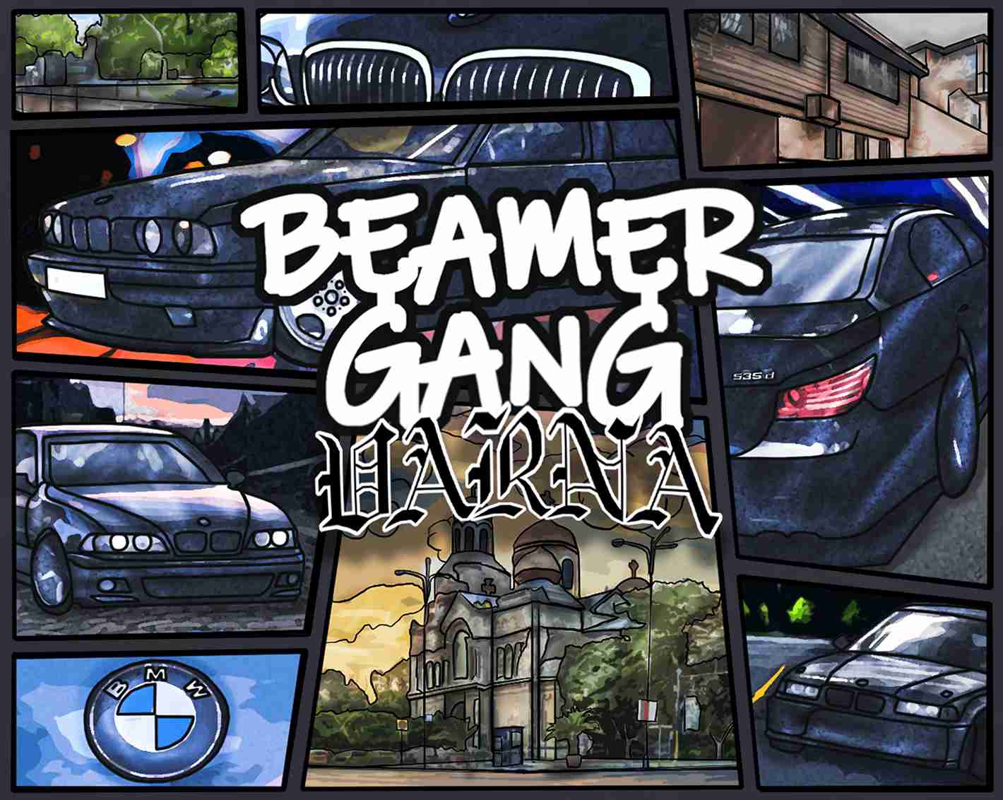 Beamer Gang Oversize Худи