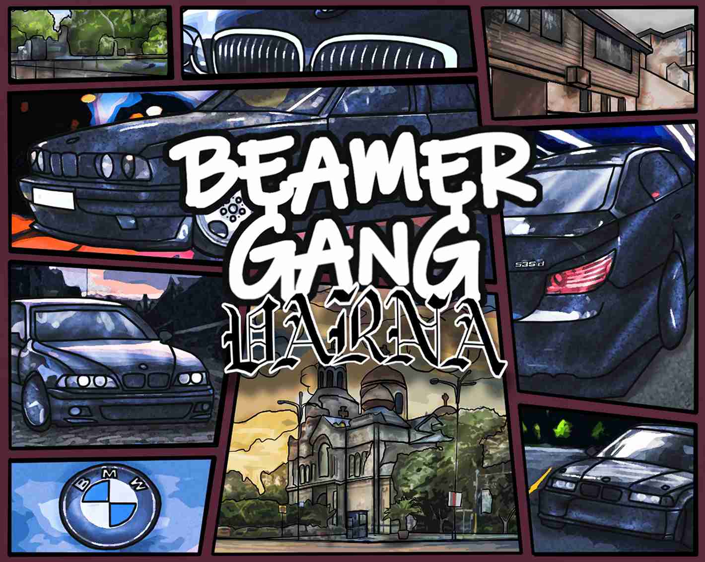 Beamer Gang Oversize Худи