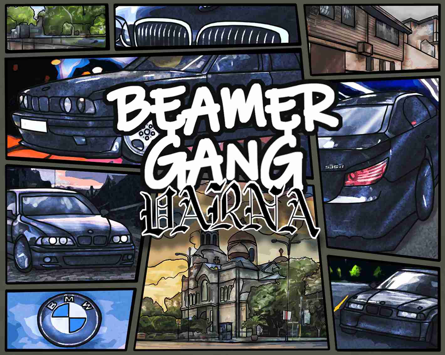 Beamer Gang Oversize Худи